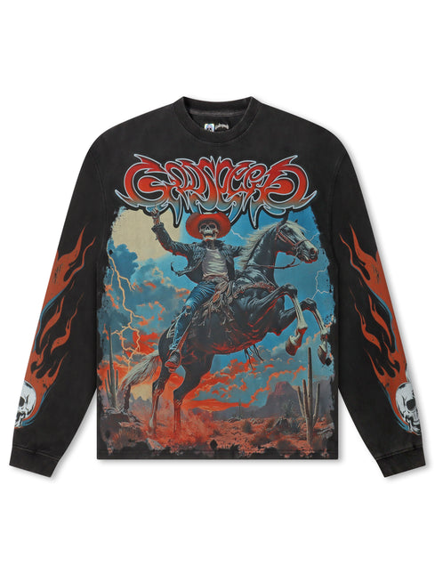 Godspeed Best Western Long Sleeve - Grey Wash