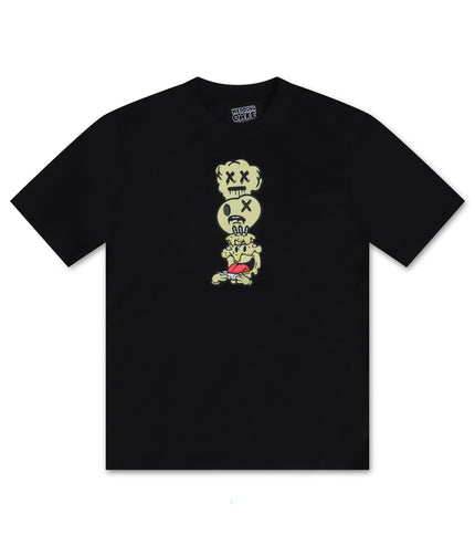 WEDDING CAKE "WAKE BAKE CAKE" TEE - BLACK WEDDING CAKE