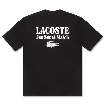 Lacoste Loose Fit Heavy Jersey Tee - Black