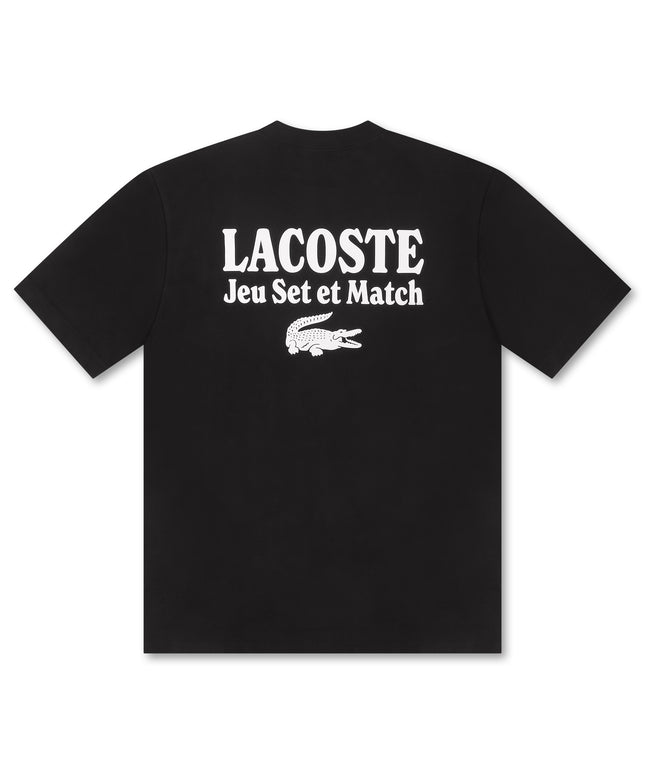 Lacoste Loose Fit Heavy Jersey Tee - Black