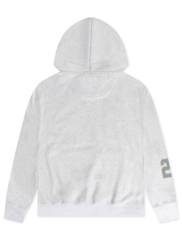 Smugglers Moon Woven Hoodie - Heather Grey