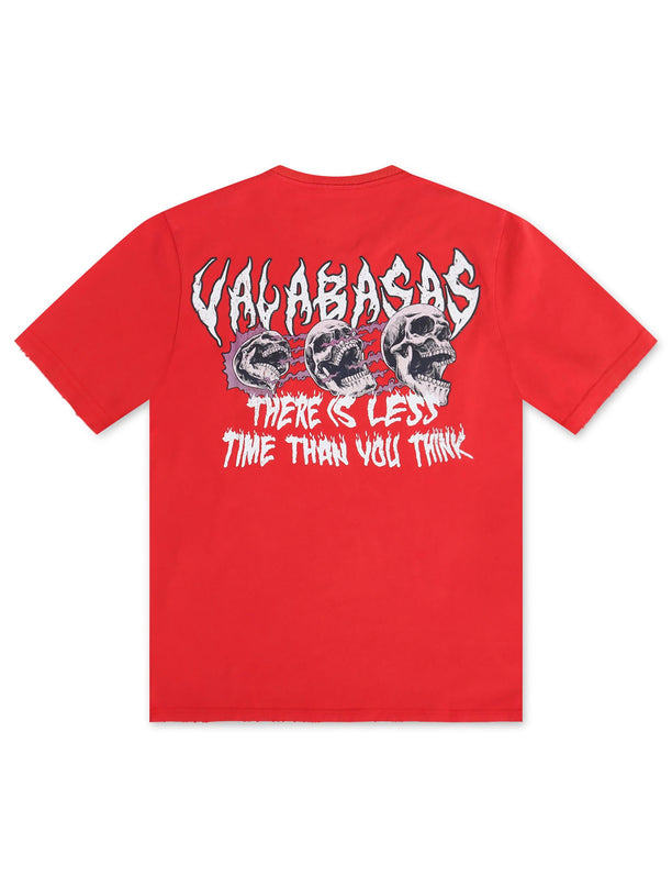 Valabasas Less Time Tee - Vintage Red - Denim Exchange 