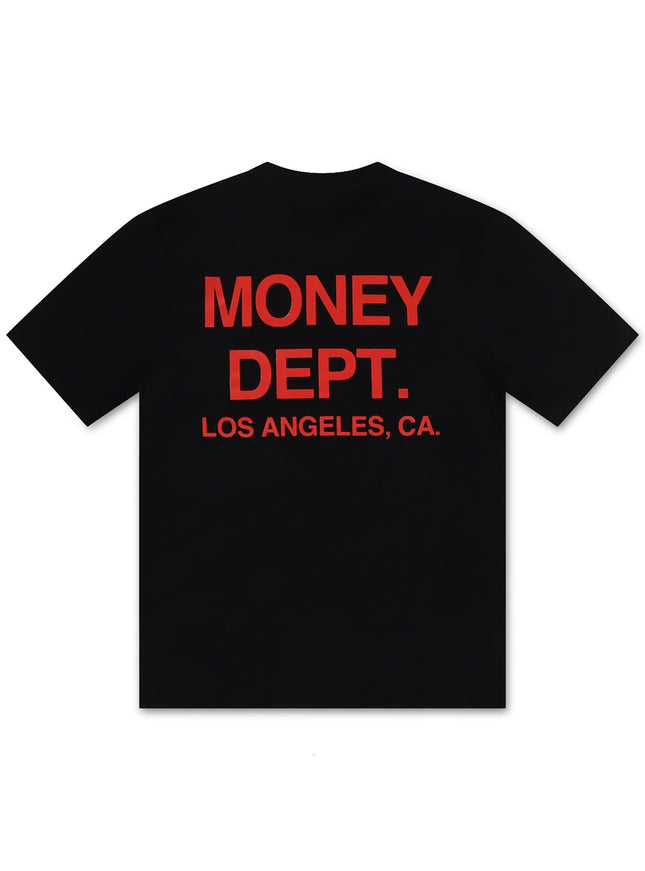 MONEY DEPT. LOS ANGELES HEAVYWEIGHT TEE - BLACK/RED MONEY DEPT