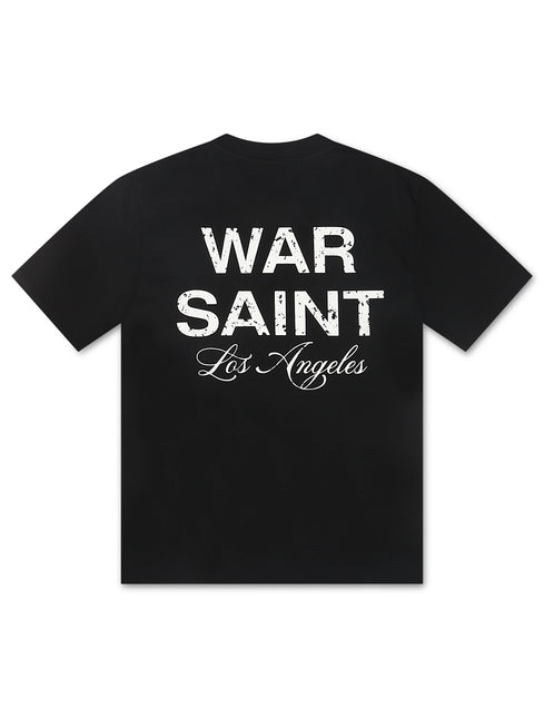 Warsaint LA Script Tee - Black/White