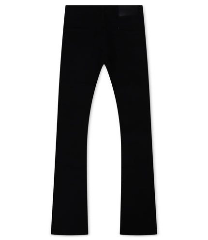 AJENDA STACKED JEANS - JET BLACK AJENDA