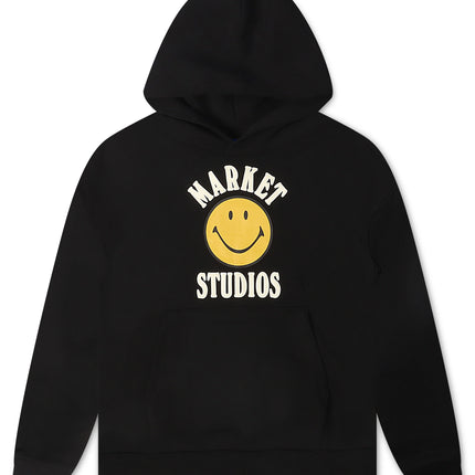 Market Smiley Lockup Hoodie - Black