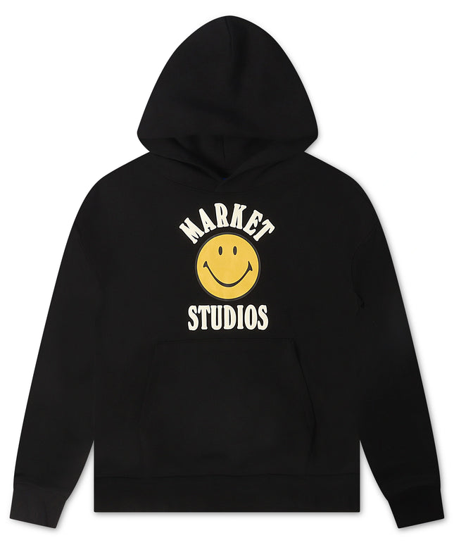 Market Smiley Lockup Hoodie - Black