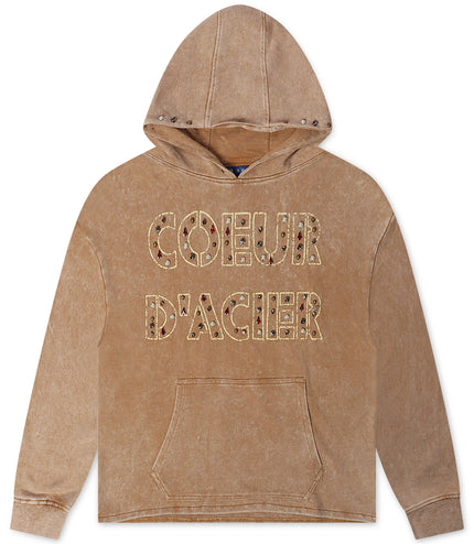 Rebel Denim Coeur Dacier Hoodie - Khaki