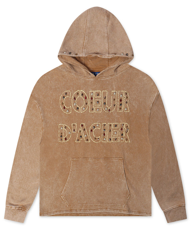 Rebel Denim Coeur Dacier Hoodie - Khaki