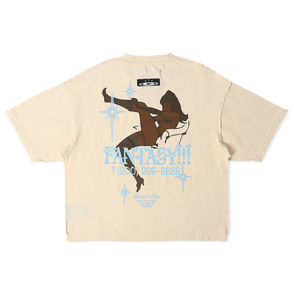 Gala Original Fantasy Cropped Tee - Cream