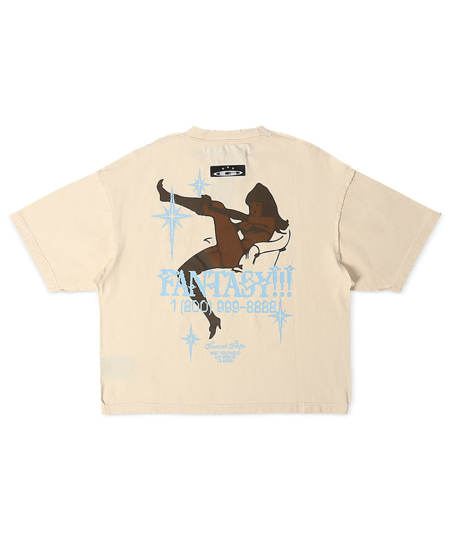 Gala Original Fantasy Cropped Tee - Cream