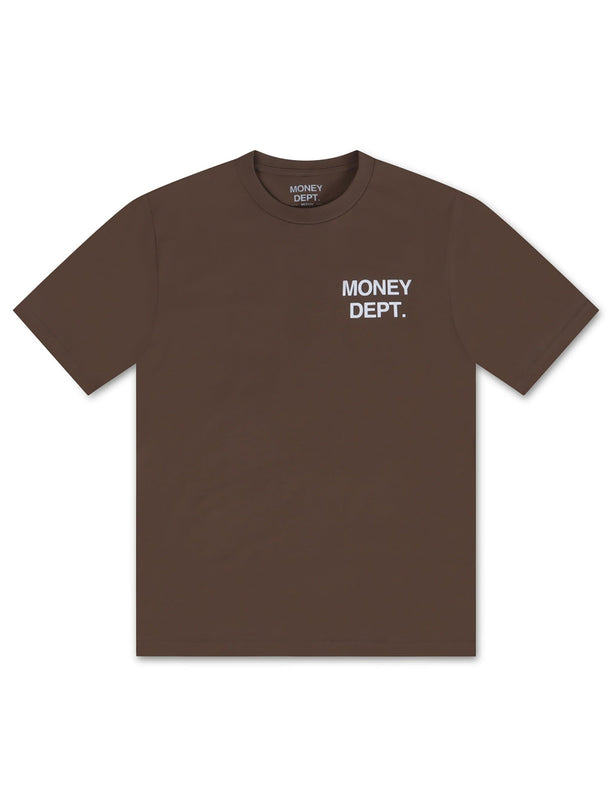 MONEY DEPT. LOS ANGELES HEAVYWEIGHT TEE - BROWN/WHITE MONEY DEPT