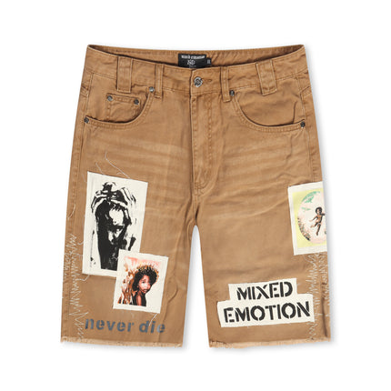 Mixed Emotion Chaos Carpenter Shorts - Khaki