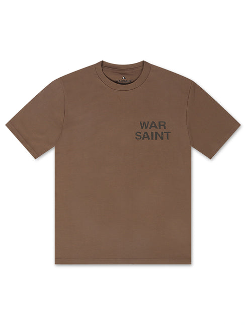 Warsaint LA Script Tee - Brown/Black