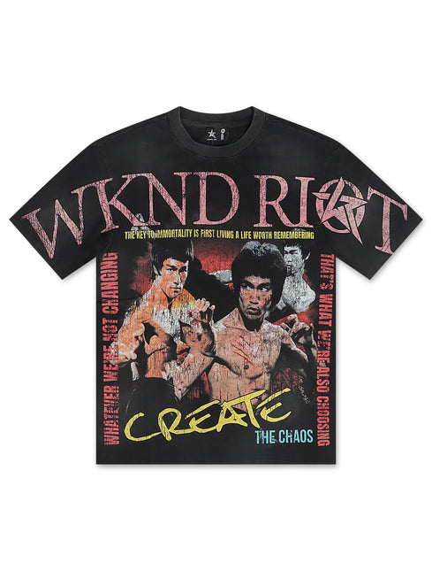 WKND Riot Tee - Black Wash