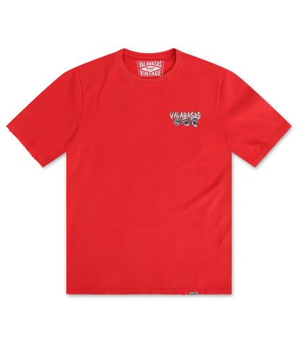 Valabasas Less Time Tee - Vintage Red - Denim Exchange 