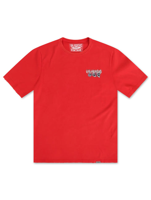 Valabasas Less Time Tee - Vintage Red - Denim Exchange 