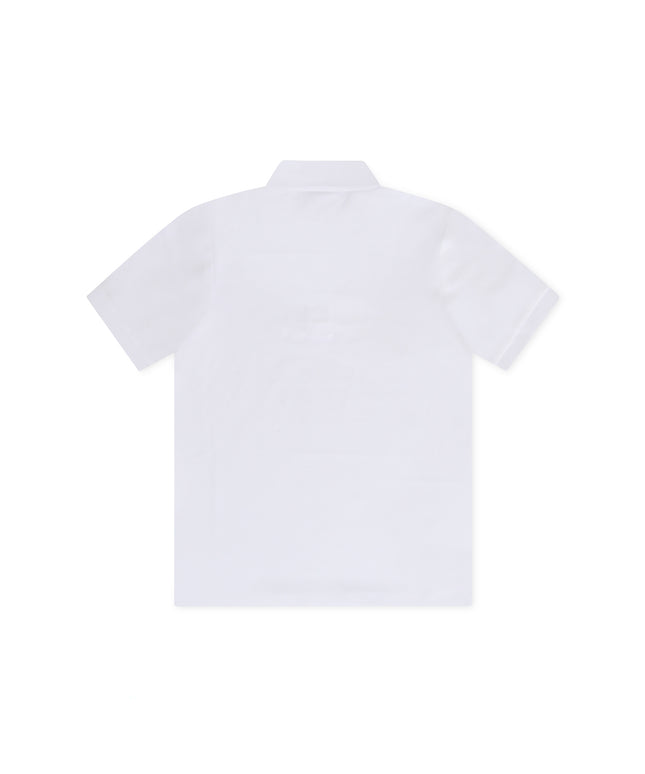 Hugo Kids Logo Print Polo - White