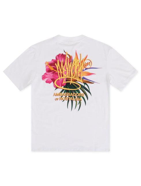 Memory Lane Paradise Tee - White - Denim Exchange 