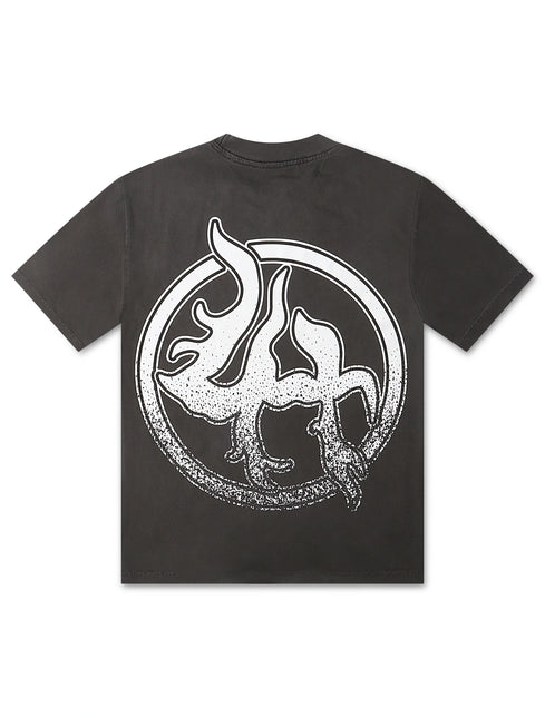 Lost Hills Shadow Skull Tee - Black Wash