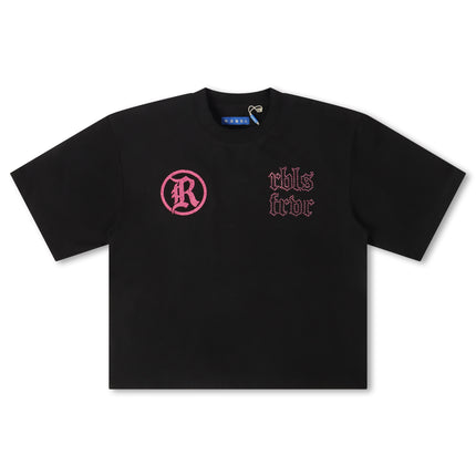 Rebel Denim Developmental Saints Cropped Tee - Black - Denim Exchange