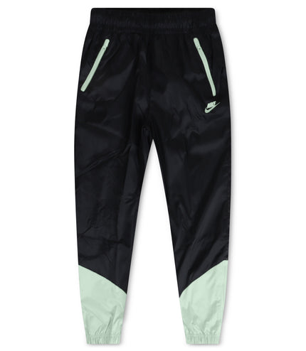 Nike Mens Woven Lined Windrunner Pants -Black/Jade Horizon