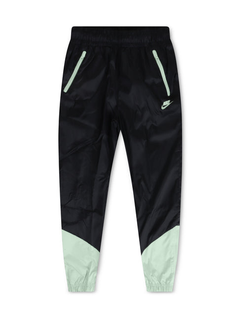 Nike Mens Woven Lined Windrunner Pants -Black/Jade Horizon