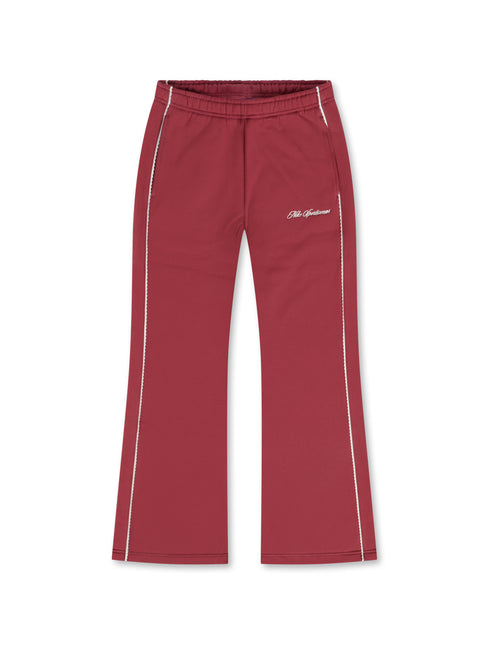 Nike Womens Studio Fleece Wide Leg Pants - Pink Smoke