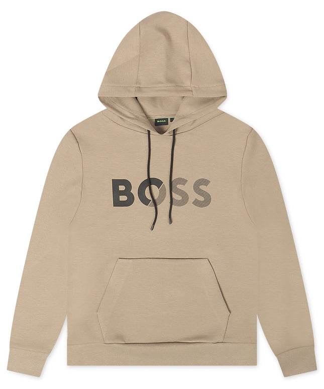 Boss Soody Tape Logo Hoodie - Beige