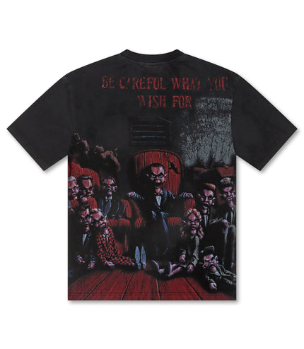 The Syndicate Wishes Tee - Black Wash