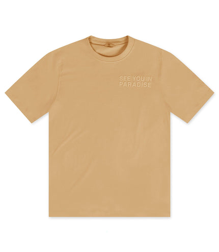 Jordan Craig Paradise Block Letter Tee - Mocha - Denim Exchange 