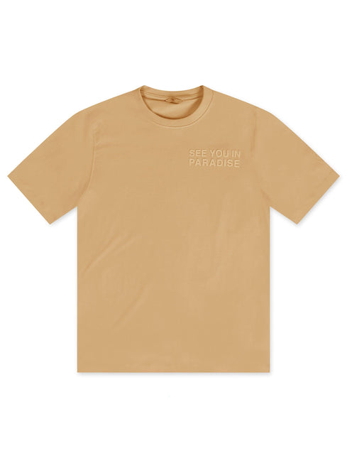 Jordan Craig Paradise Block Letter Tee - Mocha - Denim Exchange 