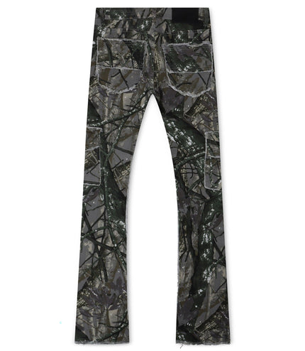 AJENDA STACKED JEANS - GRAY TREE AJENDA