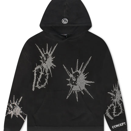 Concept LA Flail Hoodie - Black Washed