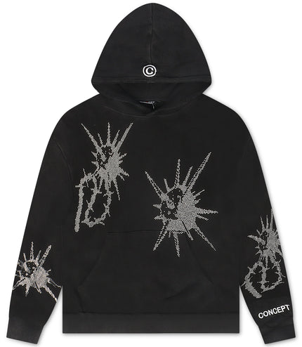 Concept LA Flail Hoodie - Black Washed