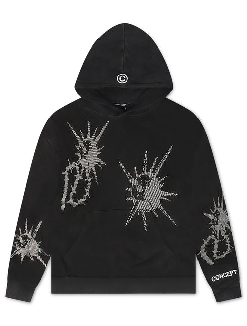 Concept LA Flail Hoodie - Black Washed