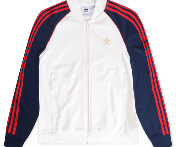 adidas gazelle silver green womens Mens Superstar Full Zip Track Jacket White S Casual