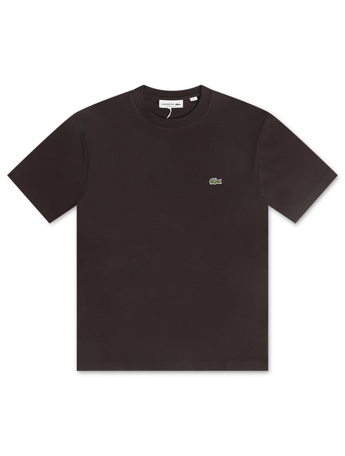 Lacoste Mens Cotton Tee - Dark Brown