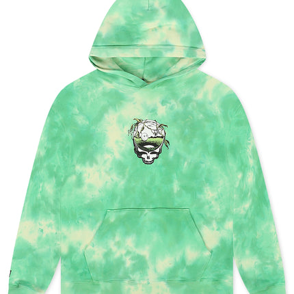 Malbon Grateful Dead Fesque Hoodie - Green Tie Dye