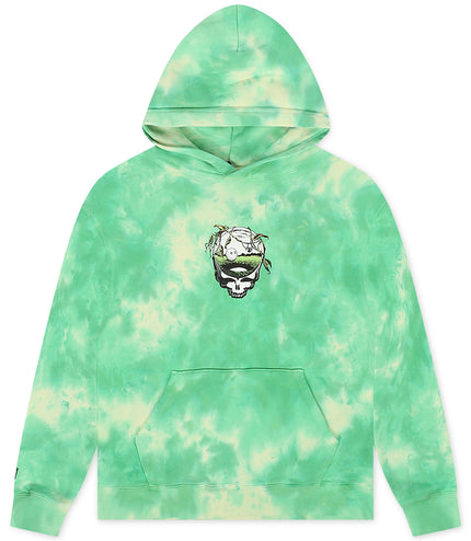 Malbon Grateful Dead Fesque Hoodie - Green Tie Dye