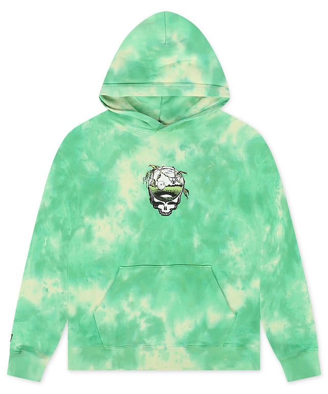 Malbon Grateful Dead Fesque Hoodie - Green Tie Dye