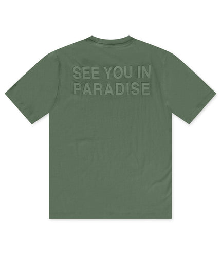 Jordan Craig Paradise Block Letter Tee - Olive - Denim Exchange 