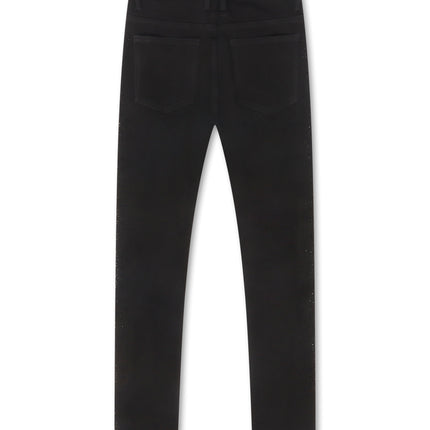 Embellish Frost Denim Rhinestone Jean - Black