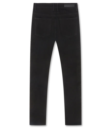 Embellish Frost Denim Rhinestone Jean - Black