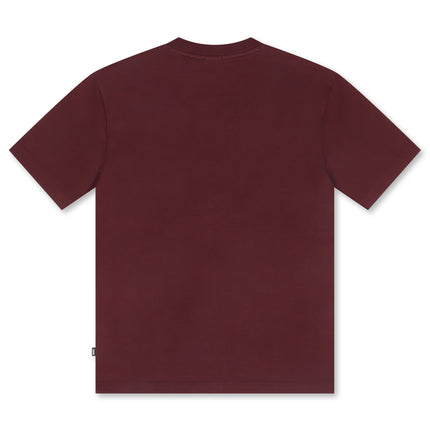 Boss Green Contrast Logo Tee - Burgundy