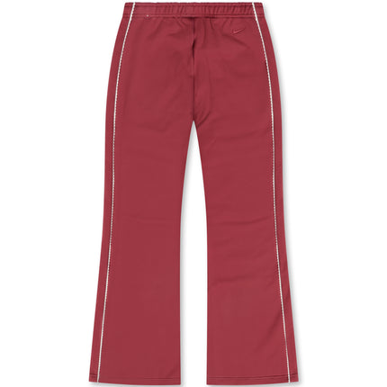 Nike Womens Studio Fleece Wide Leg Pants - Pink Smoke