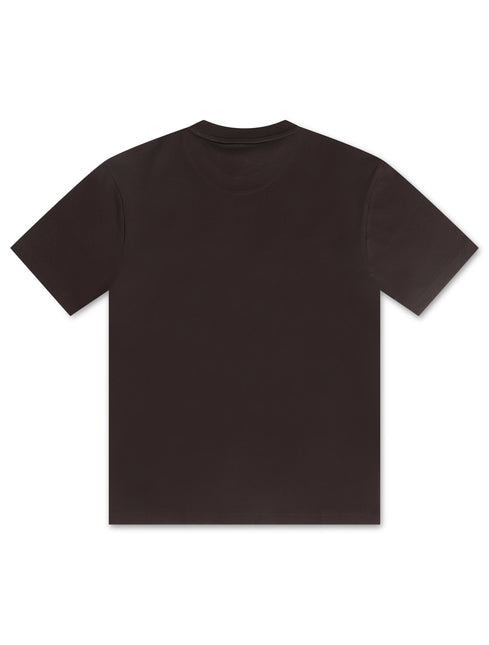 Lacoste Mens Cotton Tee - Dark Brown