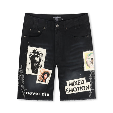 Mixed Emotion Chaos Carpenter Shorts - Black