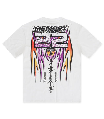 Memory Lane Decal Banner Tee - White - Denim Exchange 