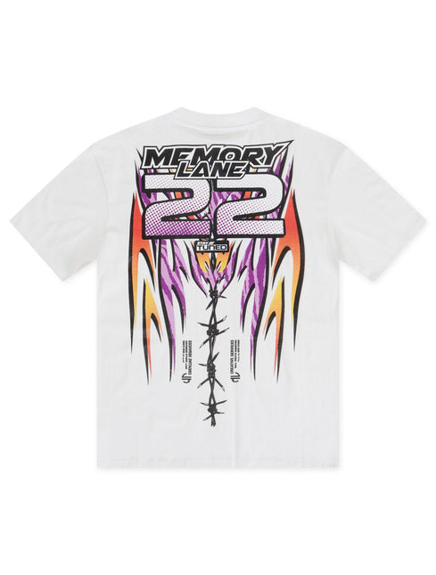 Memory Lane Decal Banner Tee - White - Denim Exchange 